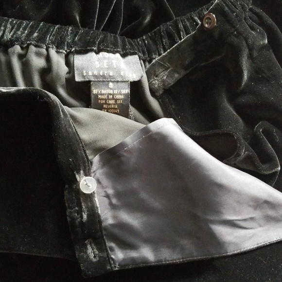 💐Pleated Plush Velvet Pants - Picture 6 of 7